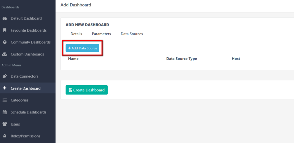 Add other data source to your dashboard